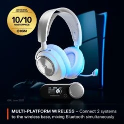 SteelSeries Arctis Nova Pro Wireless P, Gaming-Headset (weiß, ANC, USB-C, Klinke) -ALTERNATE SteelSeries Arctis Nova Pro Wireless P Gaming Headset@@100056177 2