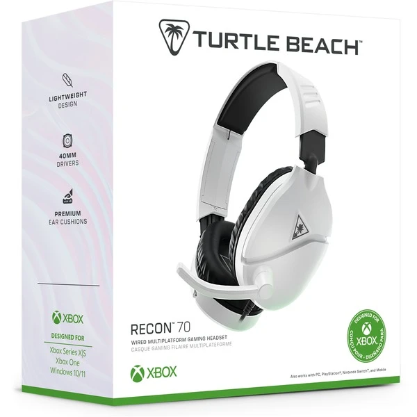 Turtle Beach Recon 70, Gaming-Headset (weiß, 3,5 Mm Klinke) 10 Turtle Beach Recon 70, Gaming-Headset (weiß, 3,5 Mm Klinke) – Bild 10