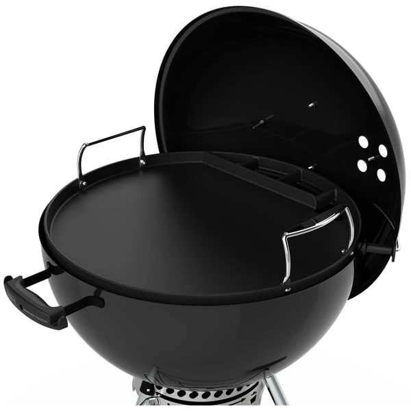 Weber Full Size Grillplatte, Plancha Für Holzkohlegrills Ø 57cm (schwarz) – Bild 4