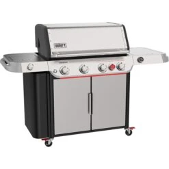 Weber Gasgrill Genesis SP-435W GBS (edelstahl, 21,1 KW, Mit Sear Zone Und Seitenkocher, Modell 2025)