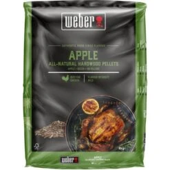 Weber Holzpellets Apfel, 8kg, Brennstoff (für Smoker Und Pelletgrills)