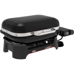 Weber LUMIN Compact Smart Elektrogrill (schwarz, 2.200 Watt, Modell 2025)