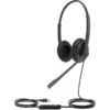 Yealink UH34 , Headset (schwarz, Microsoft Teams, 3,5 Mm Klinke, USB-C, Stereo, Leder-Ohrpolstern)