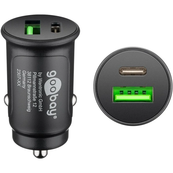 Goobay Dual-USB Auto Schnellladegerät USB-C PD (Power Delivery) – Bild 2