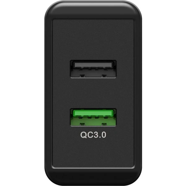 Goobay Dual-USB Schnellladegerät USB/QC3.0 28W 3 Goobay Dual-USB Schnellladegerät USB/QC3.0 28W – Bild 3