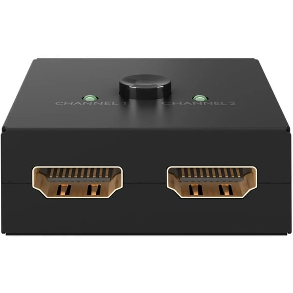 Goobay Manuelle HDMI-Umschaltbox 2 Auf 1 (4K @ 30Hz), HDMI Switch (schwarz) – Bild 3