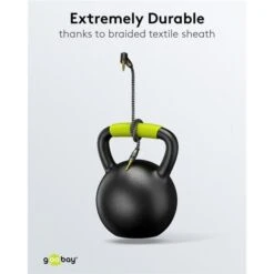 Goobay Plus Audio Verbindungskabel AUX 3,5mm Stereo, 90° (schwarz/silber, 2 Meter, Abgewinkelt) -ALTERNATE goobay Plus Audio Verbindungskabel AUX 3 5mm stereo 90 @@100063035 9