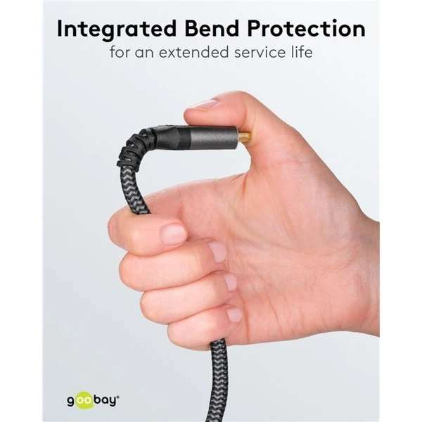 Goobay Plus High-Speed-HDMI-Kabel Mit Ethernet, 4K @ 60Hz (grau, 15 Meter) – Bild 9