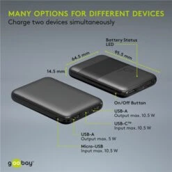 Goobay Powerbank Kompakt 5.000 MAh 27 Goobay Powerbank Kompakt 5.000 MAh -ALTERNATE goobay Powerbank kompakt 5 000 mAh@@1821942 13