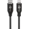 Goobay USB 2.0 Adapterkabel, USB-C Stecker > Lightning Stecker (schwarz, 50cm, PD, Laden Mit Bis Zu 87 Watt)