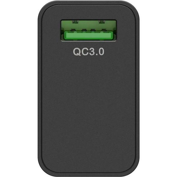Goobay USB Schnellladegerät QC3.0 (18W) Schwarz 3 Goobay USB Schnellladegerät QC3.0 (18W) Schwarz – Bild 3